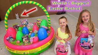 Dad vs Easter Bunny Worlds Biggest Easter Basket