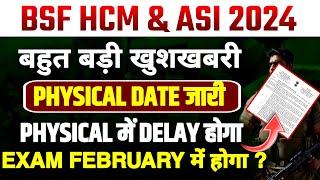 BSF HCM ASI Physical Date 2024  New Update  BSF HCM Physical Update Exam Date 2024 by DURVESH SIR