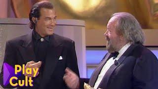 Bud Spencer consegna il Telegatto a Steven Seagal  Mediaset Play Cult