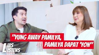 LUIS LISTENS TO SHARON CUNETA Yung away pamilya Pamilya lang dapat yon.  Luis Manzano