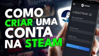 Como CRIAR uma CONTA na STEAM pelo CELULAR 2024