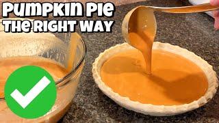 How To Make Pumpkin Pie The Right Way - Simple Delicious Recipe