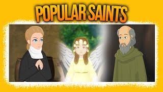 Popular Saints   Story of St. Benedict & more  One Hour+ Compilation video