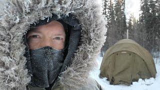 -60F-51C Winter Camping in Hot Tent