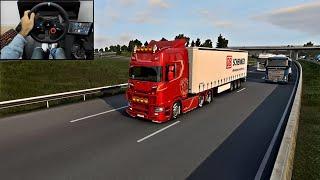 Scania 580S  Open Pipe Sound  Euro Truck Simulator 2  Logitech G29 Gameplay