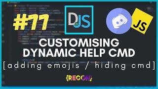 #77 Customising the Dynamic Help Command  discord.js tutorials