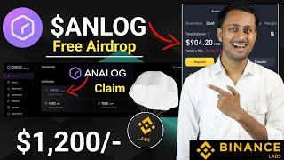 Analog Insensitive Testent Airdrop Update  Analog Free Airdrop  Today New Airdrop 