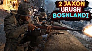 2 JAXON URUSH BOSHLANDI \\ CALL OF DUTY WW2  #1 UZBEKCHA LETSPLAY  Uzbek tilida