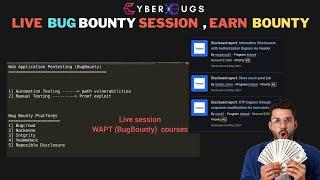 Live BugBounty  What Is WAPT  BugBounty Hunting live Earn From BugBounty  By CyberBugs In Hindi