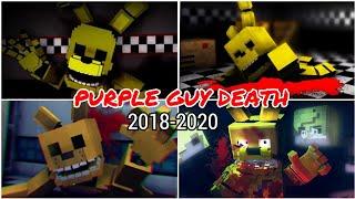 All of Purple Guys Death  2018-2020  - FNAF Minecraft Animation COMPILATION