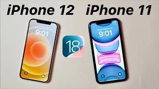 iPhone 11 vs iPhone 12 iOS 18 Speed Test