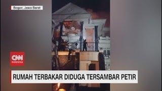 Rumah Terbakar Diduga Tersambar Petir