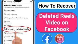 How To Recover Deleted Reels Video on Facebook 2023  How To Recover Reels Video on Facebook