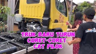 Aduh Truk Canter Masih Gresss Baru Malah Dicoret-Coret sama Istriku