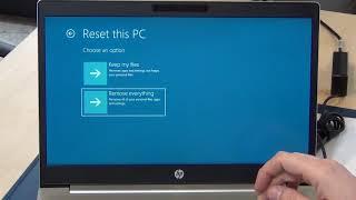 HP Recovery -  How to reset HP Probook Notebook  Laptop to factory default Windows 10