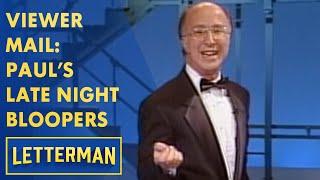 Viewer Mail Paul Shaffers Best Of Late Night Bloopers  Letterman