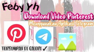 Cara download Video Pinterest menggunakan Bot di Telgeeam