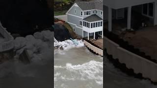 Long beach GONE Washed Away Properties Being Torn Apart 4K Drone Footage Huge Storms Must Watch