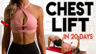 BREAST LIFT in 20 Days chest lift & shape  10 minute Home Workout
