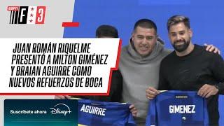 ¡LA PRESENTACIÓN DE MILTON GIMÉNEZ Y BRAIAN AGUIRRE COMO NUEVOS REFUERZOS DE BOCA EN #ESPNF3