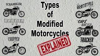 Types of Modified Motorcycles Explained  Bobber Chopper Scrambler Café Brat & Tracker explained