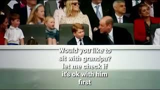 #princewilliam SWEET MOMENT MAKES SURE ITS OK FOR PRINCE LOUIS TO SIT WITH PA #britishroyalfamily