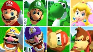 Mario Sports Superstars - All Characters Winning & Losing Animations