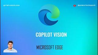 What is Copilot Vision in Microsoft Edge?