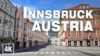 Innsbruck Lockdown 2021 ASMR - Tirol Austria • Virtual Walking Tour in 4K