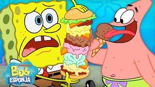 Bob Esponja  60 minutos de HELADO   Bob Esponja en Español