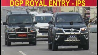 3 Star Fortuner  DGP Gowtam Sawang IPS Royal Entry with High Security Convoy  IPS MOTIVATION.