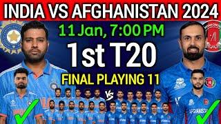 India vs Afghanistan 1st T20 Match 2024  Ind vs Afg 1st T20 Playing 11  Ind vs Afg 2024