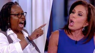Whoopi Goldberg Vs Jeanine Pirro On Trump  Screamfest On The View