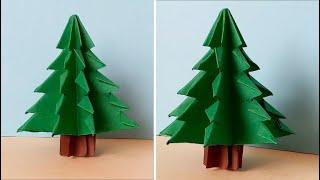 صنع شجرة من الورق   كيفية صنع شجرة بالكرتون  شجرة عيد الميلاد