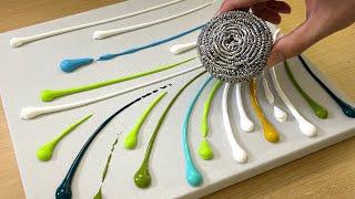 Iron Scrubber Painting Technique for Beginners  Acrylic Painting