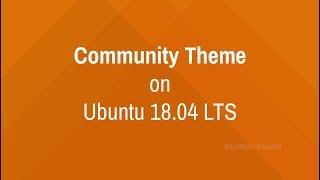 Enable Community Theme on Ubuntu 18.04 LTS