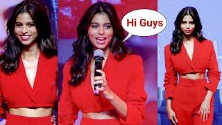 Shahrukh Khan Daughter Suhana Khan FIRST Ever Speech With Confident In Front Of Huge Crowd & Media