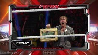 WWE Dean Ambrose destroys Rollins MITB Contract and Briefcase FULL PART