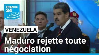 Crise au Venezuela  Nicolas Maduro rejette toute négociation avec lopposition • FRANCE 24