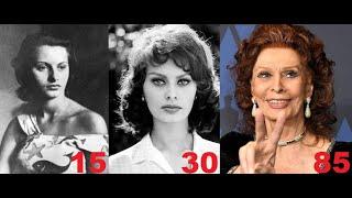 Sophia Loren fom 3 to 88 years old