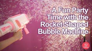 A Party Is So Much More Fun with Bubbles  Ealing Rocket Bubble Machine