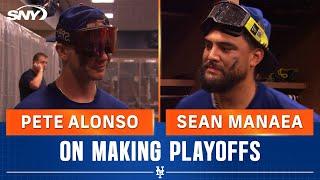 Pete Alonso and Sean Manaea on Mets crazy game to clinch playoffs It feels so good  SNY