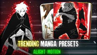 Trending Manga Edit Preset  Alight Motion