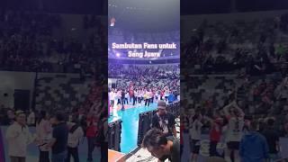 Sambutan Fans untuk Sang Juara Megawati dkk di Jakarta BIN