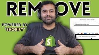 How to Remove Powered by Shopify from Footer