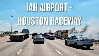 Houston IAH Airport to the former Houston Raceway
