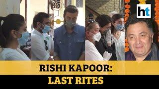 RIP Rishi Kapoor Ranbir Kapoor Alia Bhatt family attend funeral in Mumbai