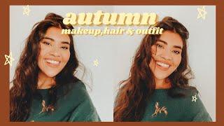 Get ready with me for autumn makeuphair & outfit️