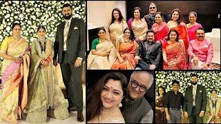 80s Actress Jayasudha’s sonNihar Kapoor’s Wedding Reception   TamilCineChips