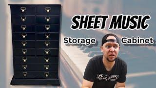 Sheet Music Storage Cabinet  DIY Build